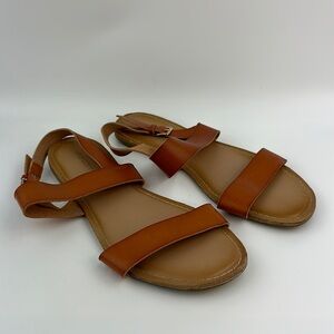Old Navy Tan Leather Slingback Sandals - Women's Size 9 S/447502-02 Spring ‘19